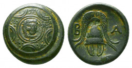 Kingdom of Macedon. Alexander III, "The Great". AE 18. 325-310 BC. Ae.

Condition: Very Fine

Weight: 4.1 gr
Diameter: 16 mm