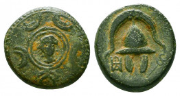Kingdom of Macedon. Alexander III, "The Great". AE 18. 325-310 BC. Ae.

Condition: Very Fine

Weight: 3.9 gr
Diameter: 16 mm