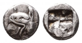 Greek Obol, Ca. 350-300 BC. AR
Ionia, Phokaia AR Obol. Circa 521-478 BC. Head of griffin left / Incuse square,
Condition: Very Fine

Weight: 1.3 g...