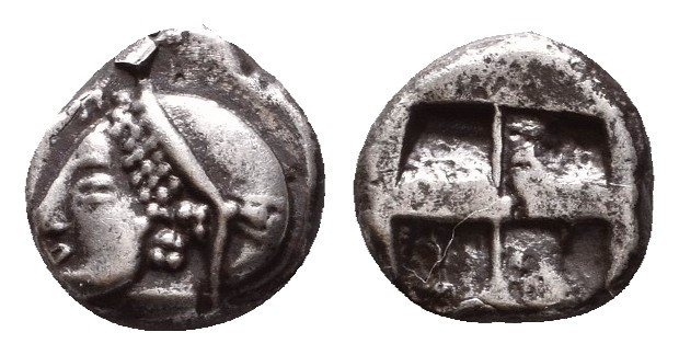 Greek Obol, Ca. 350-300 BC. AR

Condition: Very Fine

Weight: 1.2 gr
Diamet...