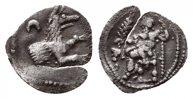 Greek Obol, Ca. 350-300 BC. AR
Lycaonia, Laranda. AR Obol, c. 324/3 BC.
Obv. Z...