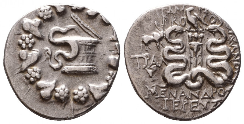 LYDIA. TRALLES. T. Ampius T. f. Balbus, Proconsul 58-57 BC. AR-Cistophor, magist...