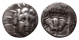 Islands of Karia. Rhodes AR Drachm. Rhodos, circa 205-190 BC. 

Condition: Very Fine

Weight: 1.0 gr
Diameter: 11 mm