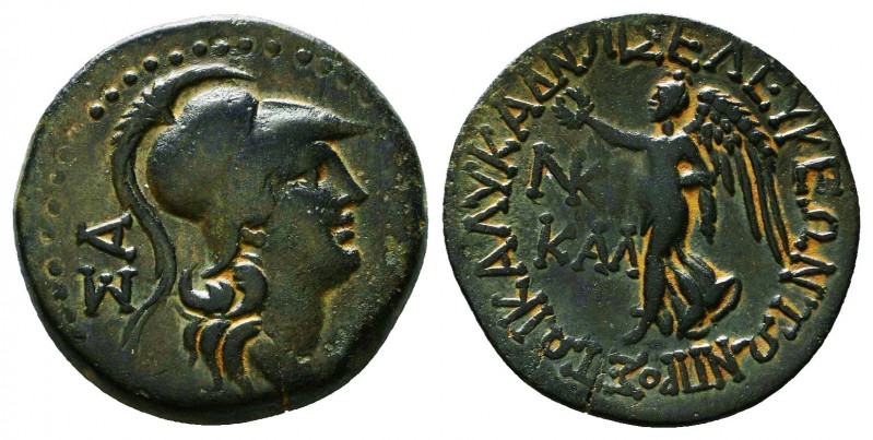 CILICIA, Seleukeia ad Kalykadnon . 2nd - 1st Century BC. Æ. Head of Athena right...