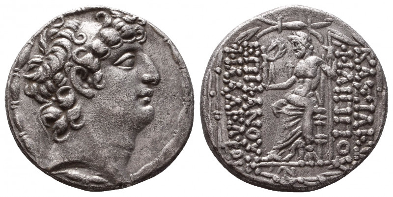 Seleukid Kings of Syria. Philippos I. Epiphanes Philadelphos (94 -75 BC). AR Tet...