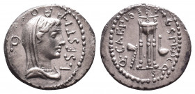 Roman Republic Coins
Brutus, Assassin of Caesar (44-42 BC). AR denarius . Military mint in Greece, 42 BC, L. Sestius, proquaestor. L•SESTI PRO•-Q, ve...