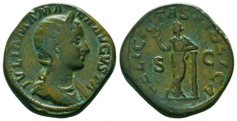 Roman Imperial Coins.
Iulia Mamaea (222-235 AD). AE Sestertius, Roma (Rome).
O...