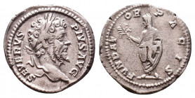 Roman Imperial Coins.
Septimius Severus (193-211 AD). AR Denarius 
Condition: Very Fine

Weight: 2.8 gr
Diameter: 19 mm