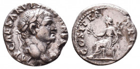 Roman Imperial Coins.
Vespasian. A.D. 69-79. AR denarius 
Condition: Very Fine

Weight: 3.3 gr
Diameter: 18 mm