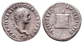 Roman Imperial Coins.
Domitian. AD 81-96 (Struck AD 81-82). AR Denarius
Condition: Very Fine

Weight: 2.7 gr
Diameter: 19 mm