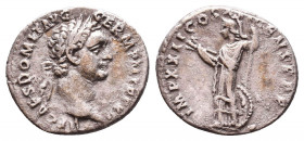 Roman Imperial Coins.
Domitian. AD 81-96 (Struck AD 81-82). AR Denarius
Condition: Very Fine

Weight: 2.8 gr
Diameter: 18 mm