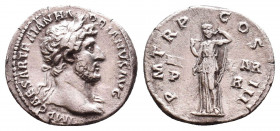 Roman Imperial Coins.
Hadrian. A.D. 117-138. AR denarius
Condition: Very Fine

Weight: 3.3 gr
Diameter: 19 mm