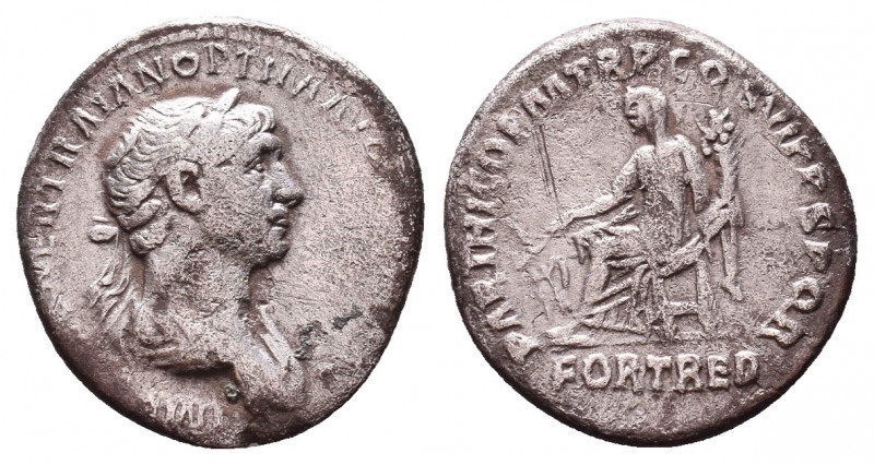 Roman Imperial Coins.
Trajan (AD 98-117). Silver denarius
Condition: Very Fine...