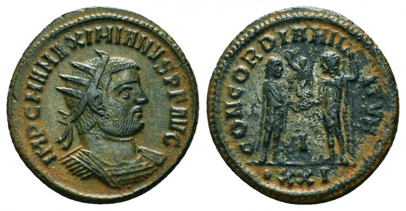 Roman Imperial Coins.
Maximianus Herculius (286-305 AD). Silvered AE Antoninian...