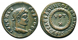 Roman Imperial Coins.
Crispus (317-326 AD). AE
Condition: Very Fine

Weight: 2.9 gr
Diameter: 18 mm