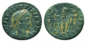 Roman Imperial Coins.
Delmatius Caesar (335-337). AE 
Condition: Very Fine

Weight: 1.4 gr
Diameter: 15 mm