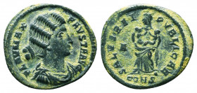 Roman Imperial Coins.
Fausta, Augusta, 324-326. Follis
Condition: Very Fine

Weight: 2.6 gr
Diameter: 18 mm