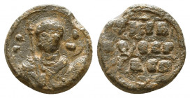 Byzantine Lead Seals, 7th - 13th Centuries

Condition: Very Fine

Weight: 4.5 gr
Diameter: 16 mm