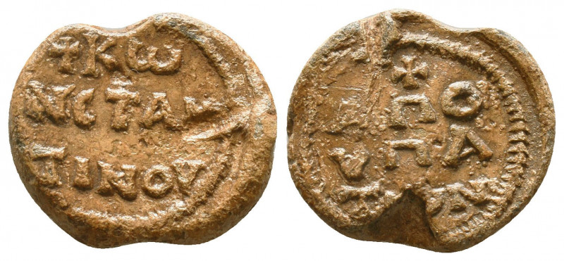 Byzantine seal of Constantinos honorary hypatos
(7th cent.)

Obverse: Inscrip...