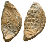 Byzantine Lead Seals, 7th - 13th Centuries

Condition: Very Fine

Weight: 10.0 gr
Diameter: 30 mm