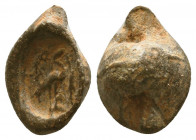 Byzantine Lead Seals, 7th - 13th Centuries

Condition: Very Fine

Weight: 4.1 gr
Diameter: 19 mm