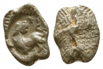 Byzantine Lead Seals, 7th - 13th Centuries

Condition: Very Fine

Weight: 2.0 gr
Diameter: 15 mm