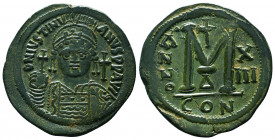 Byzantine Coins, 7th - 13th Centuries
Justinian I. A.D. 527-565. AE 
Condition: Very Fine

Weight: 23.7 gr
Diameter: 37 mm