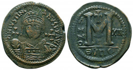 Byzantine Coins, 7th - 13th Centuries
Justinian I. A.D. 527-565. AE 
Condition: Very Fine

Weight: 21.6 gr
Diameter: 40 mm