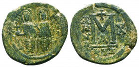 Byzantine Coins, 7th - 13th Centuries
Justin II and Sophia (565-578). Æ
Condition: Very Fine

Weight: 10.9 gr
Diameter: 29 mm