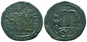 Byzantine Coins, 7th - 13th Centuries
Focas With Leontia, his wife. Follis, Cyzicus, 602-603. AE
Condition: Very Fine

Weight: 12.4 gr
Diameter: ...