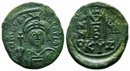 Byzantine Coins, 7th - 13th Centuries
Tiberius II Constantine. 578-582. AE
Condition: Very Fine

Weight: 11.7 gr
Diameter: 31 mm