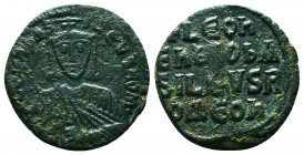 Byzantine Coins, 7th - 13th Centuries
Leo VI the Wise. AD 886-912. Constantinople Follis Æ
Condition: Very Fine

Weight: 6.5 gr
Diameter: 25 mm