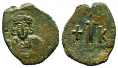 Byzantine Coins, 7th - 13th Centuries
Constantin IV (668-685), AE decanummi,
Condition: Very Fine

Weight: 3.3 gr
Diameter: 23 mm