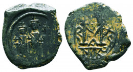 Byzantine Coins, 7th - 13th Centuries
Heraclius Constantine AD 610-641. Nikomedia
Follis Æ
Condition: Very Fine

Weight: 6.5 gr
Diameter: 23 mm