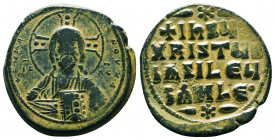 Byzantine Coins, 7th - 13th Centuries
Byzantine Anonymous ca. 1028-1034. AE follis,
Condition: Very Fine

Weight: 15.8 gr
Diameter: 32 mm