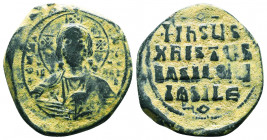 Byzantine Coins, 7th - 13th Centuries
Byzantine Anonymous ca. 1028-1034. AE follis,
Condition: Very Fine

Weight: 13.0 gr
Diameter: 29 mm