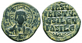 Byzantine Coins, 7th - 13th Centuries
Byzantine Anonymous ca. 1028-1034. AE follis,
Condition: Very Fine

Weight: 6.4 gr
Diameter: 25 mm