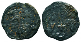 Crusaders Coins Ae, Circa 1095 - 1271 AD,
CRUSADERS. Edessa. Baldwin II. Second reign, 1108-1118.AE Follis
Condition: Very Fine

Weight: 2.5 gr
D...