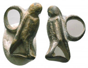 Ancient Roman Silver Legion Eagle Pendant, c. 1st-2nd century AD.

Condition: Very Fine

Weight: 2.6 gr
Diameter: 16 mm