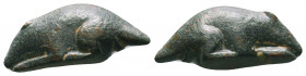 Ancient Roman Bronze Legion Mause Statue, c. 1st-2nd century AD.

Condition: Very Fine

Weight: 10.2 gr
Diameter: 29 mm