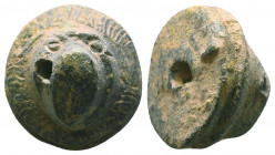 Ancient Roman Bronze Lion Head Statue, c. 1st-2nd century AD.

Condition: Very Fine

Weight: 27.1 gr
Diameter: 21 mm