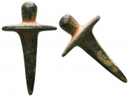 Ancient Roman Legion Sword Pendant , 
Circa 1st - 2nd century A.D,

Condition: Very Fine

Weight: 7.5 gr
Diameter: 34 mm