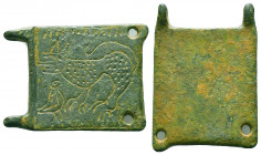 Ancient Decorated Bronze Buckle , Circa 1st - 2nd century A.D,

Condition: Very Fine

Weight: 10.0 gr
Diameter: 33 mm