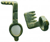 Ancient Roman Bronze Door Key

Condition: Very Fine

Weight: 7.4gr
Diameter: 34 mm