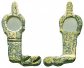 Ancient Roman Bronze Door Key

Condition: Very Fine

Weight: 7.4 gr
Diameter: 35 mm
