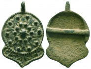 Ancient Roman Bronze Objects

Condition: Very Fine

Weight: 10.4 gr
Diameter: 42 mm