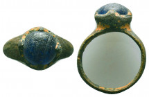 Ancient Roman Bronze Ring, Ae

Condition: Very Fine

Weight: 3.8 gr
Diameter: 24 mm
