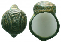 Ancient Roman Bronze Ring, Ae

Condition: Very Fine

Weight: 9.3 gr
Diameter: 26 mm
