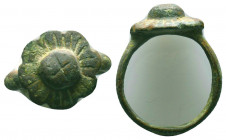 Ancient Roman Bronze Ring, Ae

Condition: Very Fine

Weight: 6.2 gr
Diameter: 25 mm