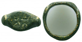 Ancient Roman Bronze Ring, Ae

Condition: Very Fine

Weight: 6.0 gr
Diameter: 23 mm